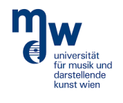 Logo von Universität für Musik und darstellende Kunst Wien