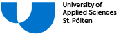 Logo von USTP - University of Applied Sciences St. Pölten